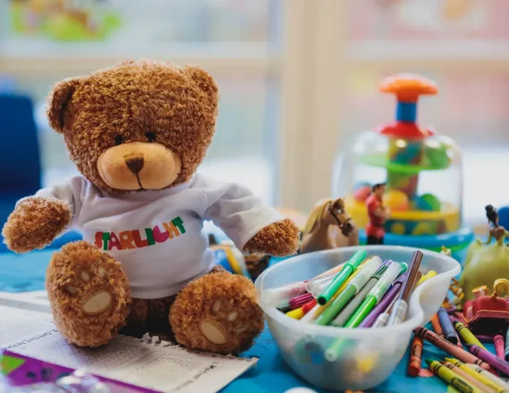 Starlight teddy and therapeutic health play resources